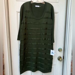 CK Green Sweater Dress
